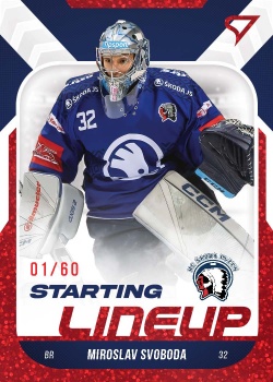 Miroslav Svoboda Plzen Tipsport ELH 2022/23 SportZoo 2. serie Starting LINEUP 2nd PERIOD /60 #SL-49